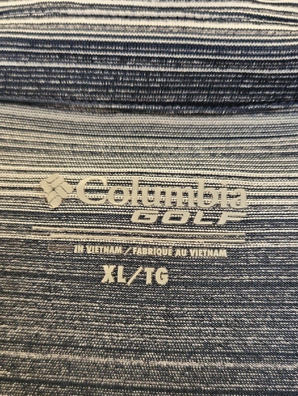 Columbia Golf Men's Striped Polo with Virginia Cavaliers Logo, XL - Picture 2 of 10